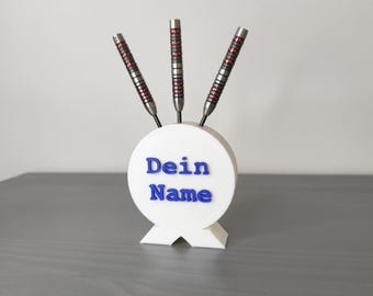 Personalized dart stand with name and colors / Steel dart / Soft dart /