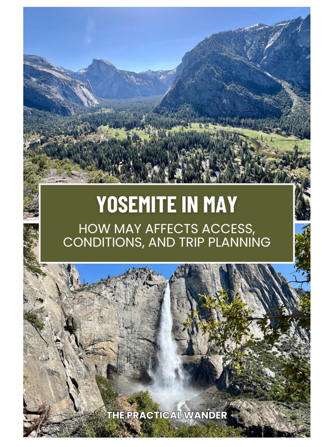 Yosemite National Park May Trip Planner – Travel Guide (digital ...