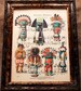 Native American Kachina Dolls Art Print from 1894 on Antique Music Book Page 