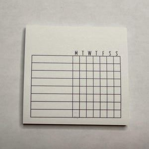 Weekly Habit Tracker Post-it Notes | Goal Setting | Bullet Journal