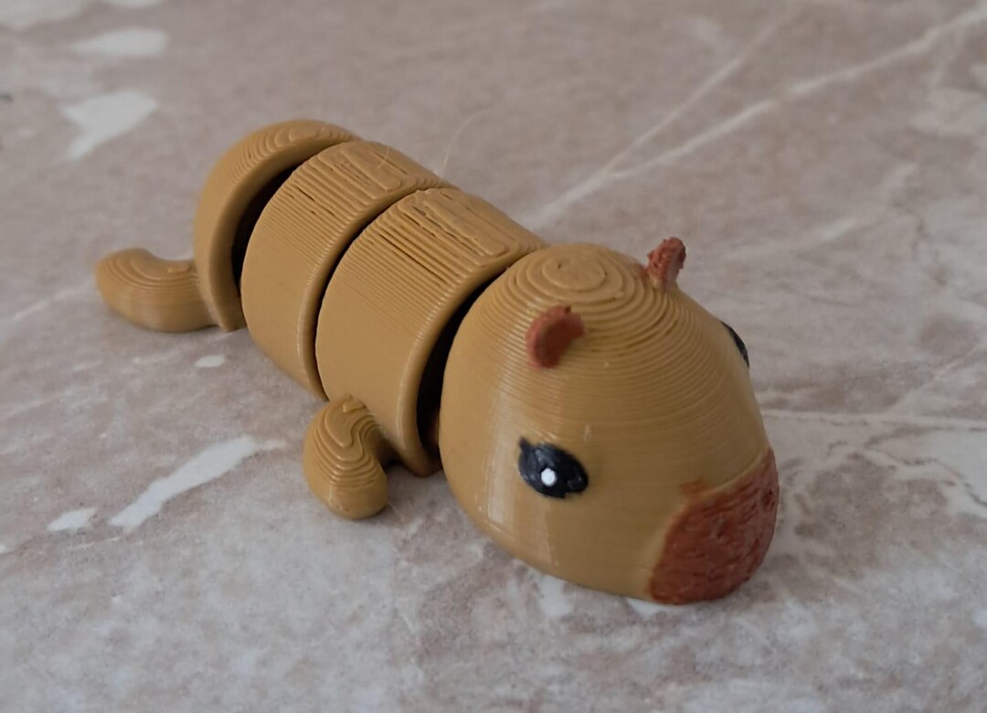 Movable 3D Printed Capybara - Etsy