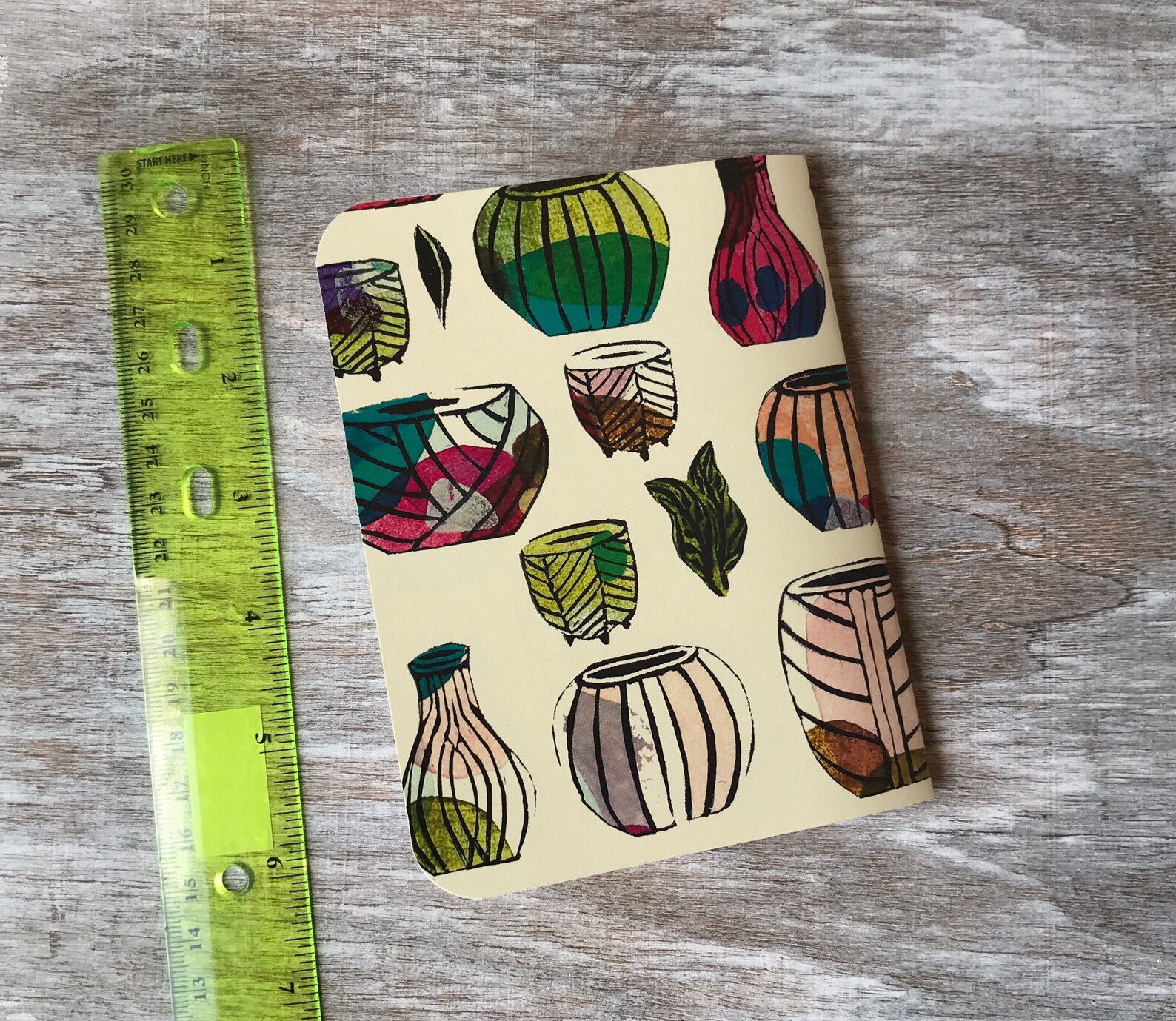 Notebook, Blank, Flower Pots, Floral, Journal, Art, Gift Ideas, Pattern ...