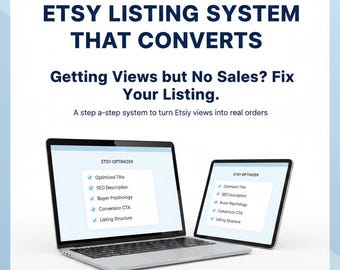 Checklist de SEO para Anúncios no Etsy | Modelo de Produto Digital (Download em PDF)