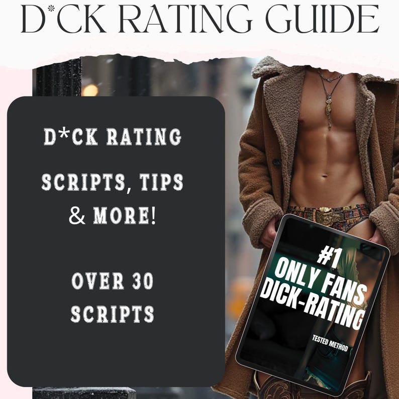 Male Raiting Guide Incel Onlyfans Dick Rating Guide PDF | 20-page Adult Creator Toolkit ...