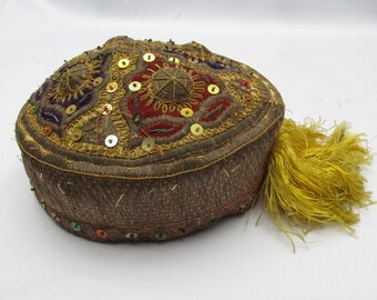 TheBidder Geschenke: Seltene Jüdische Bukhari Bukhara Hut Kippah Kappe
