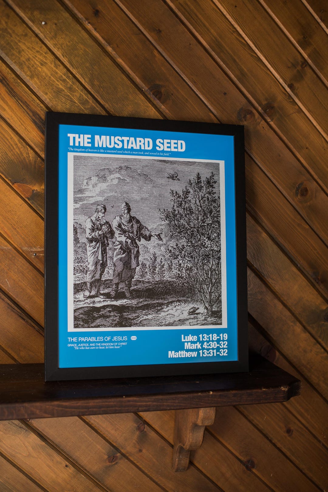Parable of the Mustard Seed, Matthew 13 Poster, Faith of a Mustard Seed ...