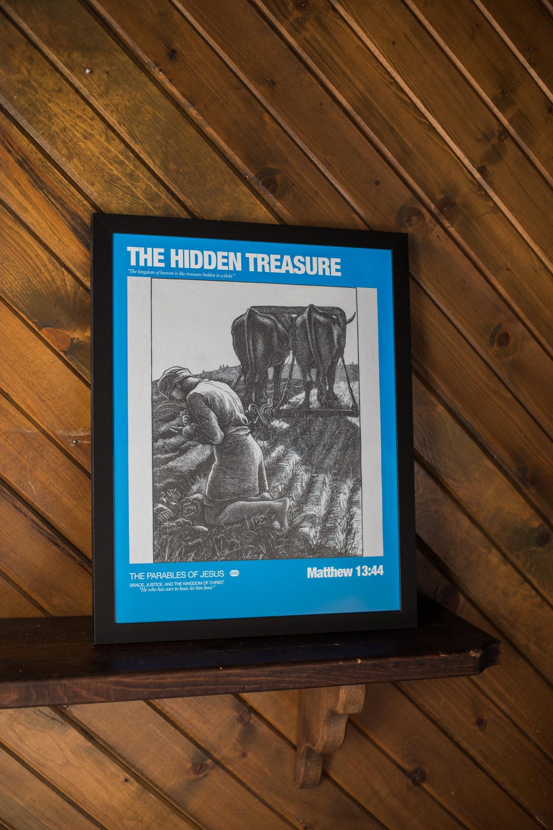 Parable of the Hidden Treasure, Matthew 13 Scripture Art, Kingdom of ...