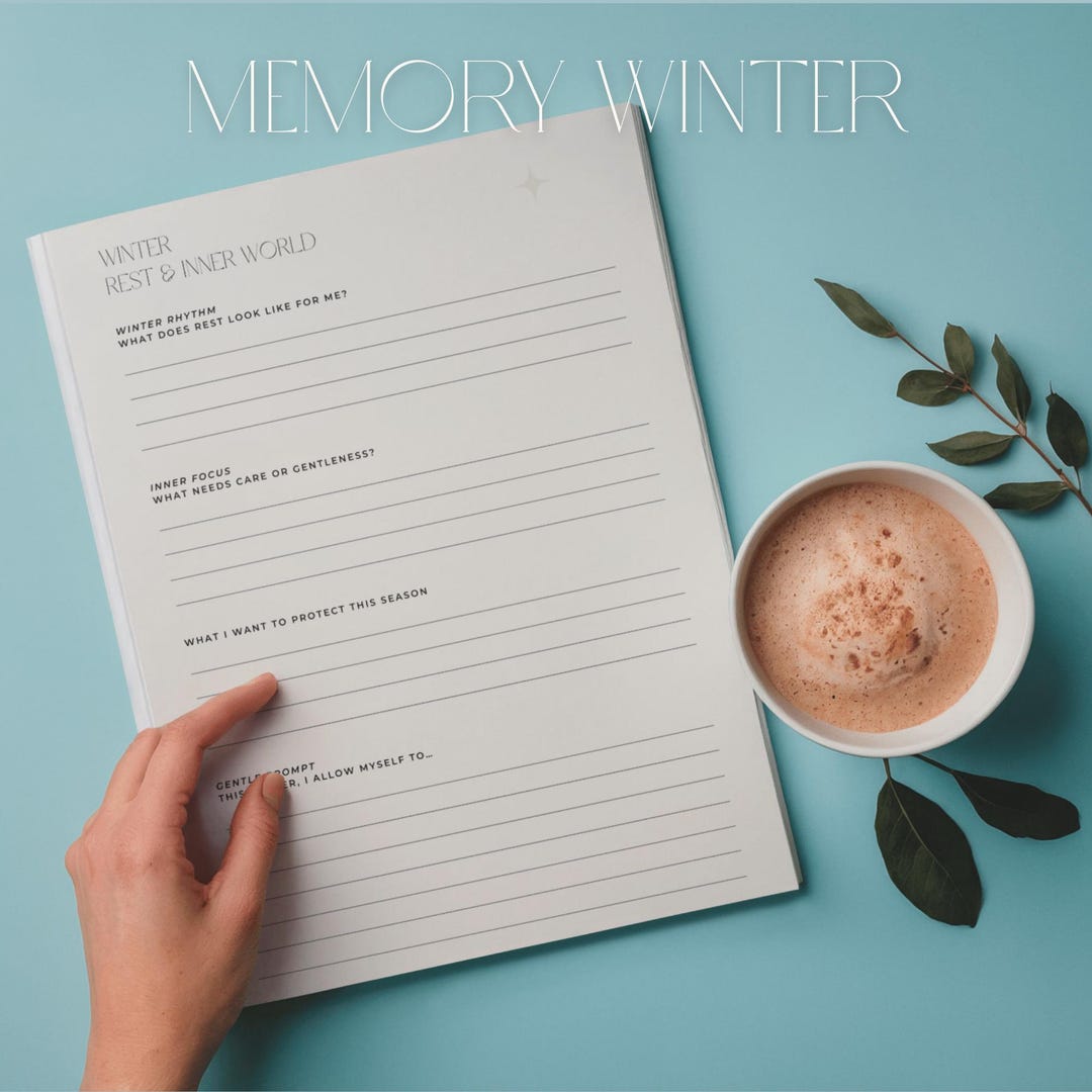 Winter Time Memory Memory Winter Printable PDF | Seasonal Reflection + Mindful Living ...
