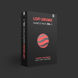 Lofi Drums Sample Pack, Vol 1 - 100 1-Shot Drum Samples