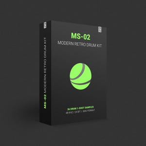 MS-02 Modern Retro Drum Kit - 36 1-Shot Drum Samples