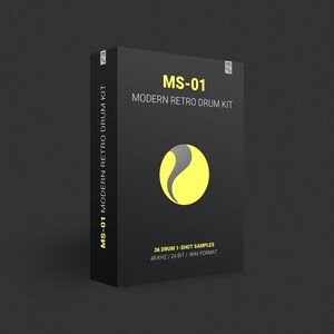 MS-01 Modern Retro Drum Kit - 36 1-Shot Drum Samples