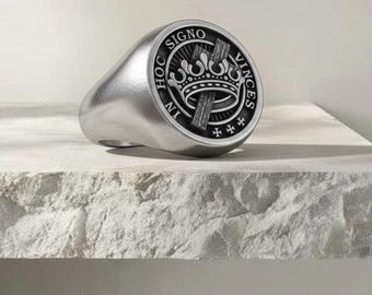 Knights Templar Ring, Freimaurer Siegel, christlicher Schmuck