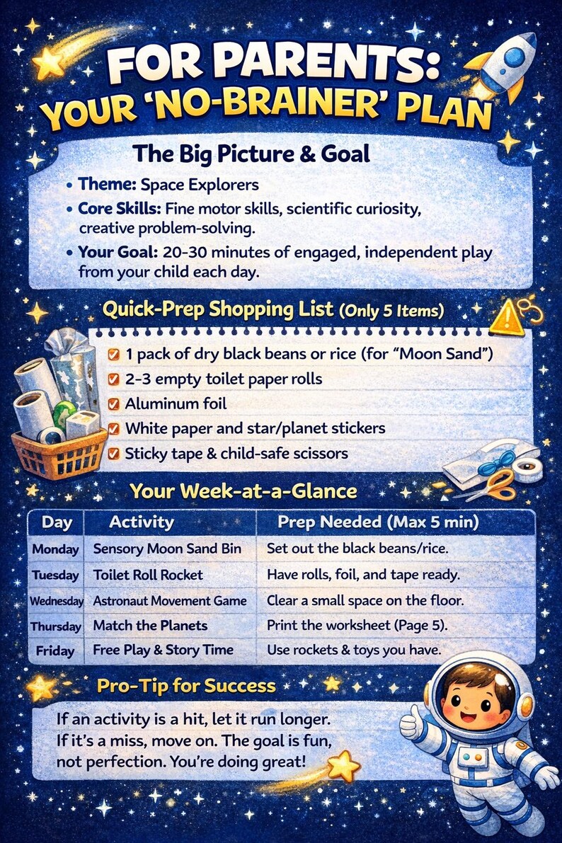 Space Explorers Pod, Astronaut Activity Pack (digital Download) - Etsy
