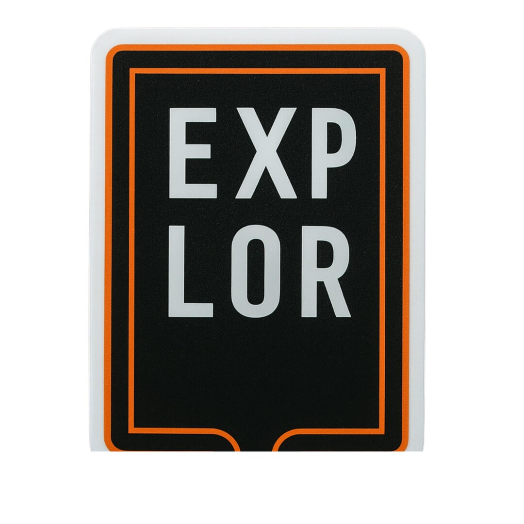 Explor Sticker - Aesthetic Vinyl Sticker – Waterproof Quote Decal ...