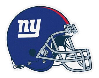 Ny Giants Helmet - Aesthetic Vinyl Sticker – Waterproof Quote Decal Sticker for Laptop, Water Bottle, Car, Phone, Scrapbook