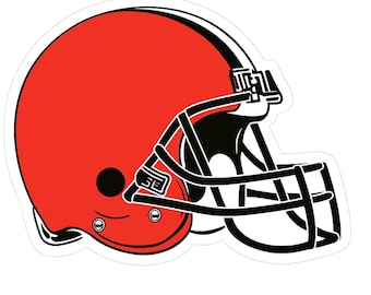 Cleveland Browns Helmet - Aesthetic Vinyl Sticker – Waterproof Quote Decal Sticker for Laptop, Water Bottle, Car, Phone, Scrapbook