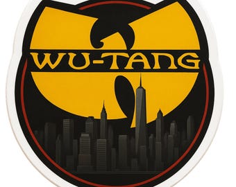 Wu-Tang - Aesthetic Vinyl Sticker – Waterproof Quote Decal Sticker for Laptop, Water Bottle, Car, Phone, Scrapbook