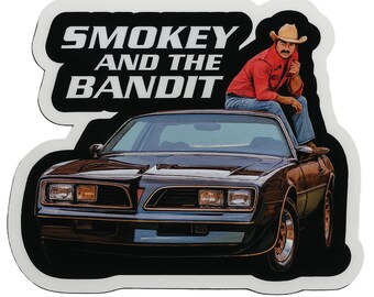 Smokey And The Bandit - Aesthetic Vinyl Sticker – Waterproof Quote Decal Sticker for Laptop, Water Bottle, Car, Phone, Scrapbook