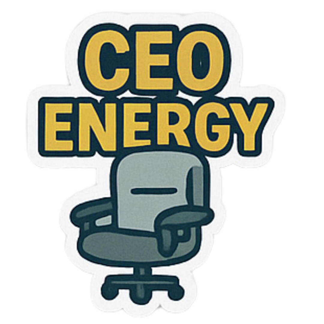 CEO Energy - Aesthetic Vinyl Sticker – Waterproof Quote Decal Sticker ...