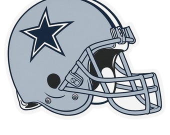Dallas Cowboys Helmet - Aesthetic Vinyl Sticker – Waterproof Quote Decal Sticker for Laptop, Water Bottle, Car, Phone, Scrapbook