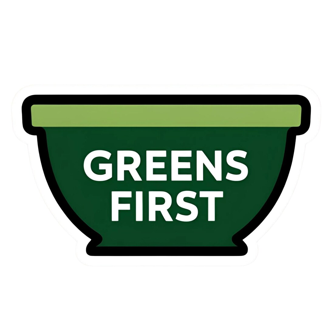 Greens First - Aesthetic Vinyl Sticker – Waterproof Quote Decal Sticker ...