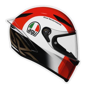 AGV Corsa Helmet - Aesthetic Vinyl Sticker – Waterproof Quote Decal Sticker for Laptop, Water Bottle, Car, Phone, Scrapbook bild 1