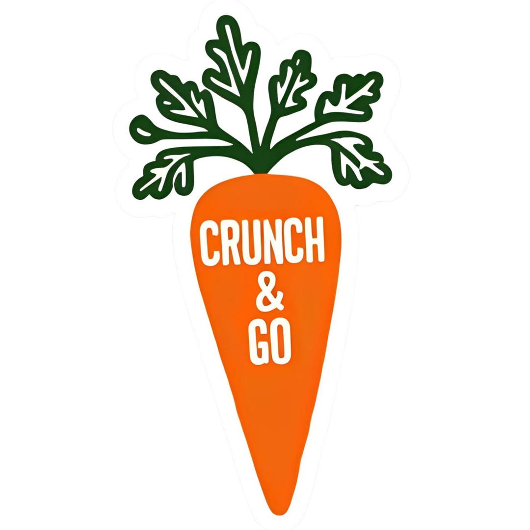 Crunch & Go - Aesthetic Vinyl Sticker – Waterproof Quote Decal Sticker ...
