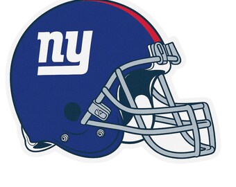 New York Giants Helmet - Aesthetic Vinyl Sticker – Waterproof Quote Decal Sticker for Laptop, Water Bottle, Car, Phone, Scrapbook
