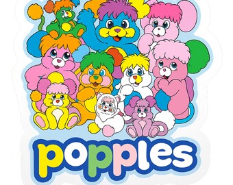 Popples Sticker – Waterproof Quote Decal Sticker for Laptop, Water Bottle, Car, Phone, Scrapbook