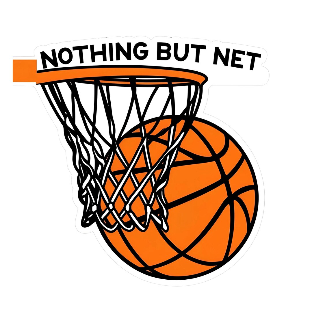 Net So Sticker Nothing but Net - Aesthetic Vinyl Sticker – Waterproof Quote Decal ...