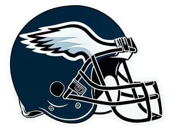 NFL Philadelphia Eagles Atlanta - Aesthetic Vinyl Sticker – Waterproof Quote Decal Sticker for Laptop, Water Bottle, Car, Phone, Scrapbook