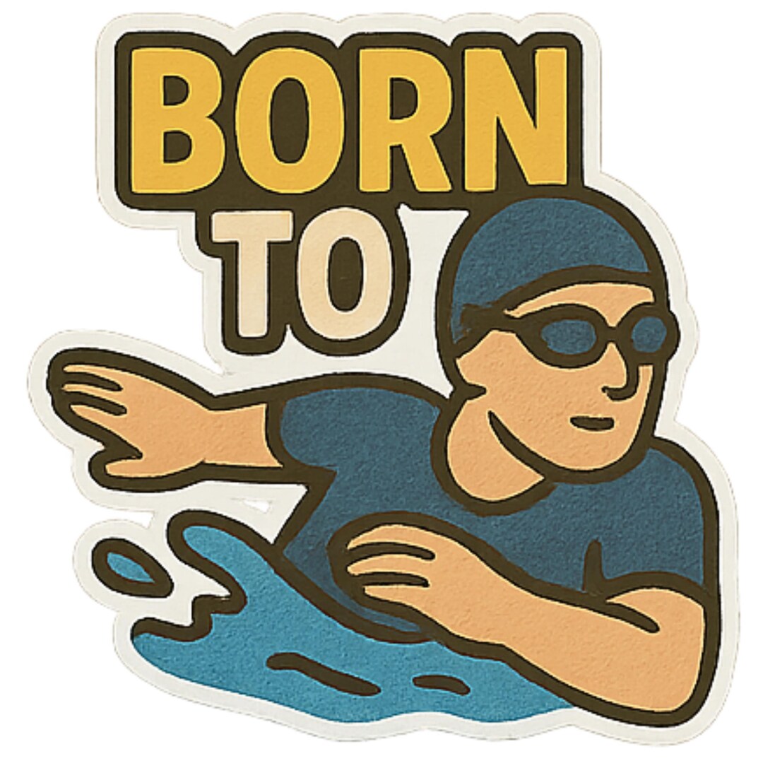 Born to Sticker - Aesthetic Vinyl Sticker – Waterproof Quote Decal ...