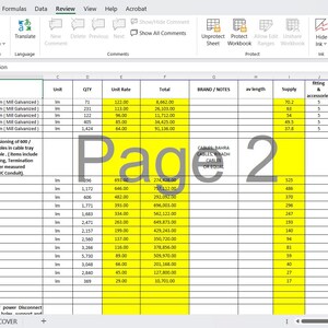 Electrical BOQ Excel Template + Sample Projects | Quantity Takeoff ...