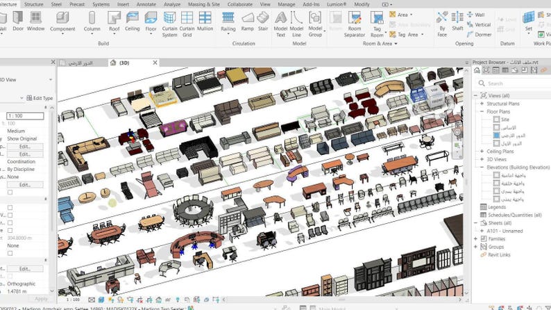 Massive Revit Furniture Library – 600MB BIM Families Collection - Etsy