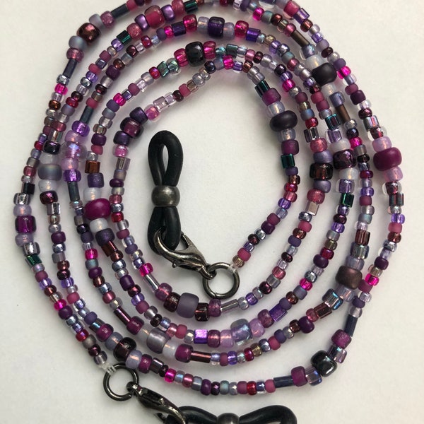 Lavender Plum Eyeglass Chain