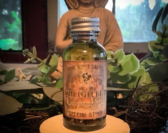 Enlighten ~ Enchanted Clarity ~ Deluxe Cauldron Potion Oil, Ritual Oil, Spell Oil, Intention Oil, 100% Natural, Altar Oil