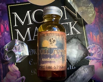 Full Moon ~ Moon Magick ~ Deluxe Cauldron Potion Oil, Ritual Oil, Spell Oil, Intention Oil, 100% Natural, Altar Oil