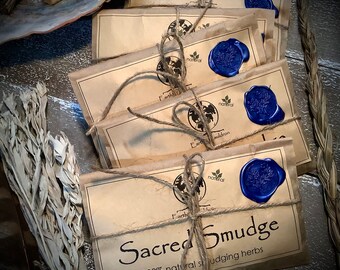 Sacred Smudge ~ Native American Inspired Natural Loose Incense Blend ~ Plastic Free, Zero Waste, Organic, All Natural, Handmade, Incense