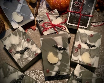 Graveyard Mist on All Hallow’s Eve ~ Earthy & Mysterious Fall Season Soap ~ Small Batch, Palm Oil Free, Plastic Free, All Natural Handmade