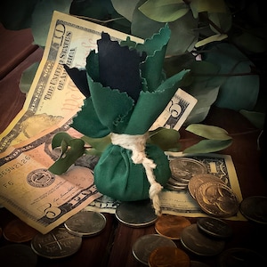 Money Drawing Mojo Bag ~ Gris-Gris, Mojo Hand, Charm, All Natural, Handmade Magical Charm