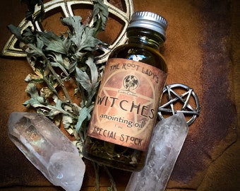 Witches ~ Power & Strength ~ Deluxe Cauldron Potion Oil, Ritual Oil, Spell Oil, Intention Oil, 100% Natural, Altar Oil