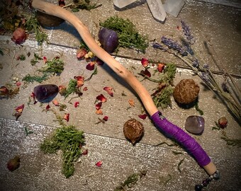 Enchanted Wands #147 ~ Earths Cauldron Wand Shop, Magickal Wand, Witches Wand, All Natural, Handmade, OOAK