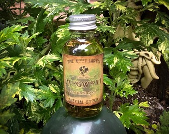 Mugwort ~ Psychic Powers ~ Deluxe Cauldron Potion Oil, Ritual Oil, Spell Oil, Intention Oil, 100% Natural, Altar Oil