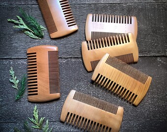 Beard Comb ~ Sandalwood, Plastic Free, Zero Waste, All Natural ~ Sustainable & Eco-Friendly
