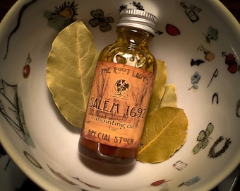 Salem 1692 ~ Witches Shield ~ Ultimate Protection, Deluxe Cauldron Potion Oil, Ritual Oil, Spell Oil, Intention Oil, 100% Natural, Altar Oil