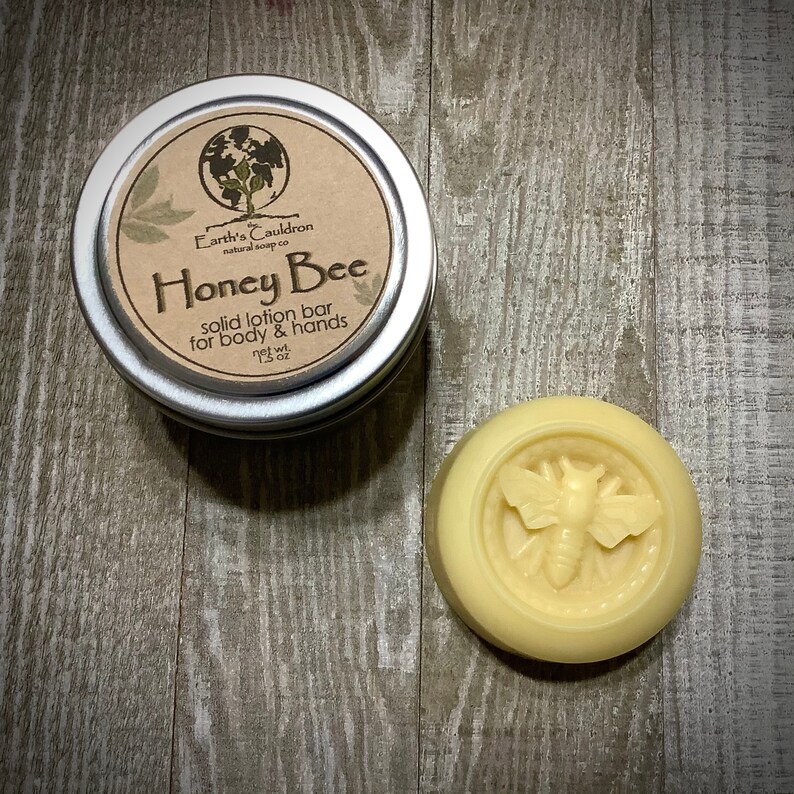 Honey Bee Solid Lotion Bar for Body & Hands Etsy