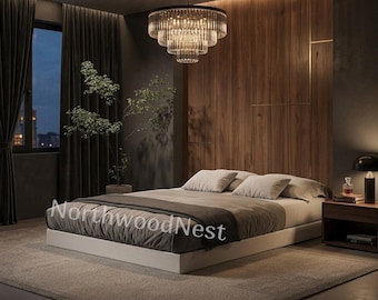 Low Bed Frame Box Spring Base, 5 Inch Low Profile Metal Bed Frame | Queen King Japanese Platform Bed | Solid Floor Bed Frame Twin Queen King