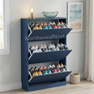 short dresser with shoe rack on bottom Shoe Cabinet, White Hidden Wood Shoe Storage Cabinet with 2 Drawers & 3 Flip Drawers, Narrow Shoe Rack