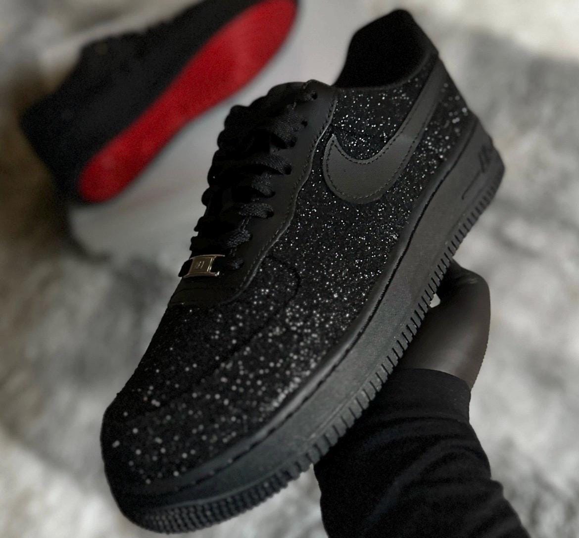 black sparkly nikes