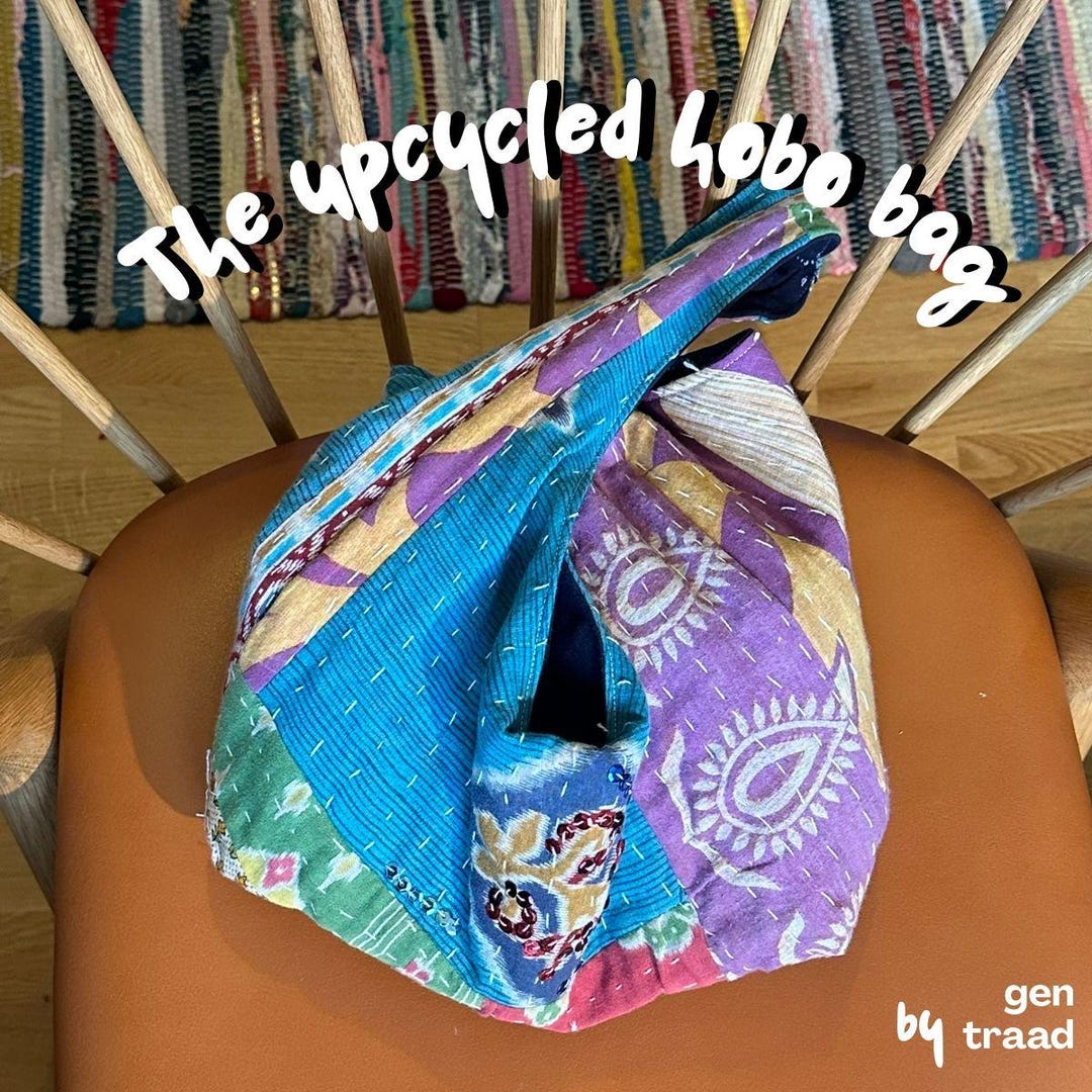 Hobo Bag Sewing Pattern PDF - Beginner Friendly, Upcycled Fabric - Etsy